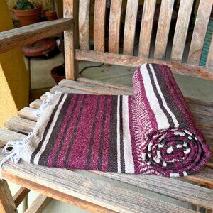 Rustic Mexican Falsa Blanket Cabin Throw